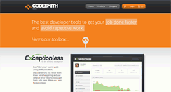 Desktop Screenshot of codesmithtools.com