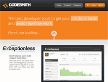 Tablet Screenshot of codesmithtools.com